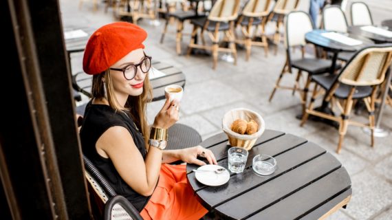 sipping coffee outside a French cafe The French National Debate on Vaccine Safety