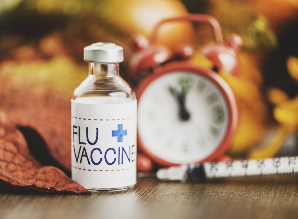 influenza vaccine and clock