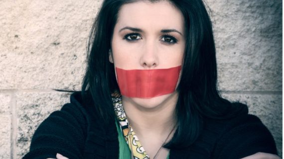 young woman gagged Baylor’s Doc Hotez Bullies Parents of Vaccine Injured Children