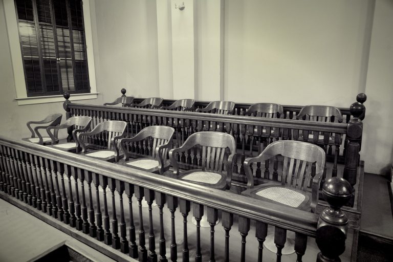 empty jury chairs