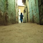 Indian girl in alley