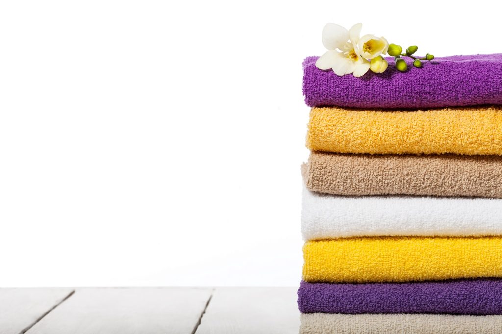 stack of soft towels