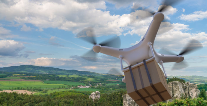 drone delivering a package Drones to Deliver Vaccines to South Pacific Island