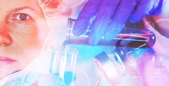 mixing chemicals in lab The Vaccine Industry Drives Big Philanthropy, Big Media and Government Agencies