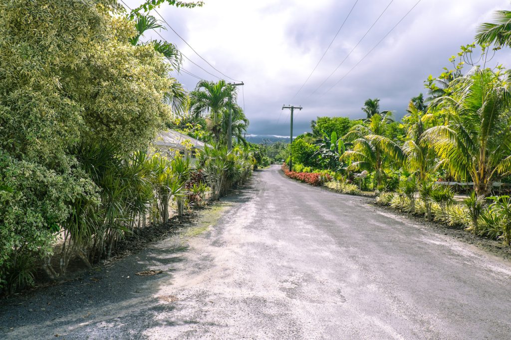 rural road in Upolu