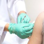 giving a vaccine in the arm
