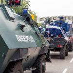 German water cannon vehicles