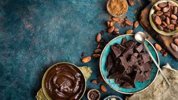 plates of dark chocolate Biologists Report Chemical Compounds in Some Foods May Affect Replication of Coronavirus