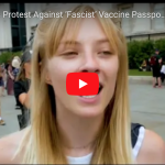 young protester in London