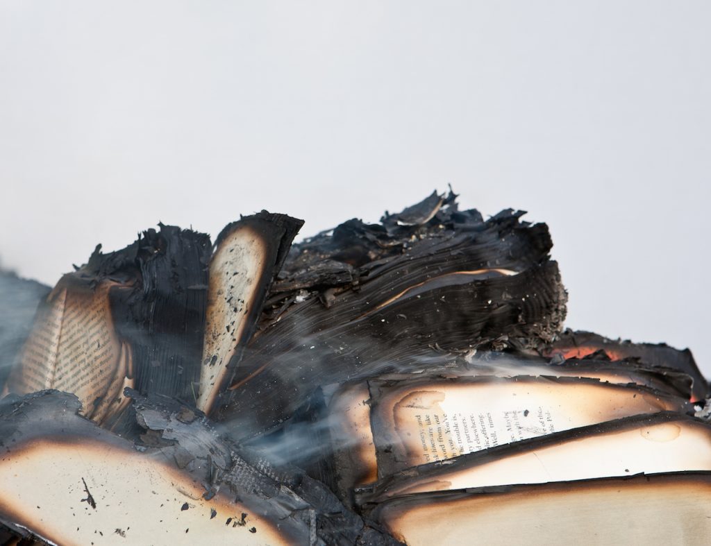 burned books