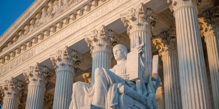 front of Supreme Court building