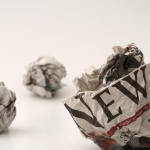 crumpled